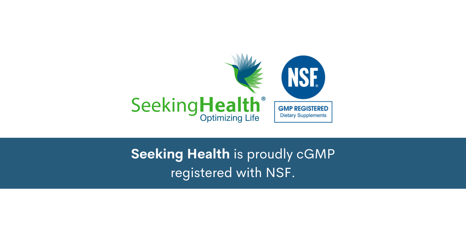 Seeking Health is cGMP Registered